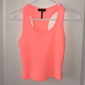 Coral PacSun Nollie Crop Stretchy Tank Top Size S